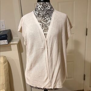 Eileen Fisher Soft Cream V-Neck Sweater